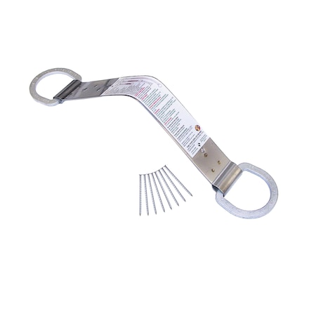 Super Anchor Safety Retro-Fit RETAIL 20ga. 430sst w/Stamped Dacromet D-ring. Single Hole Size 2815